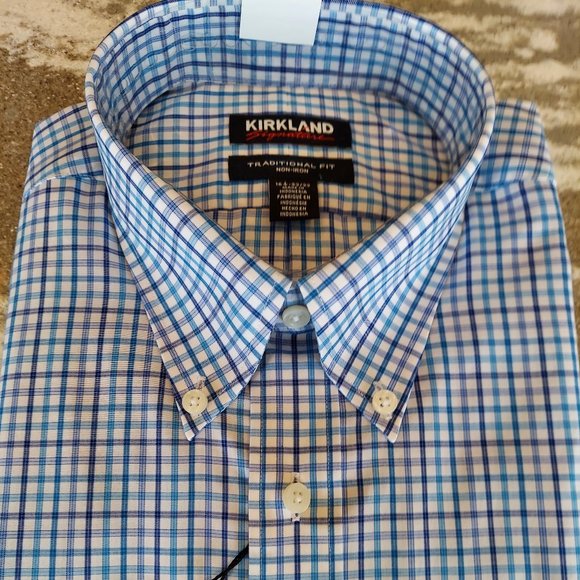 Kirkland Signature Other - Men's Kirkland Signature Traditional Fit Dress Shirt New With Tags